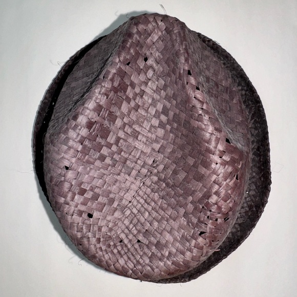 Woven Fedora Hat Black Red Straw Sun Hat Basket Pana… - Picture 5 of 7